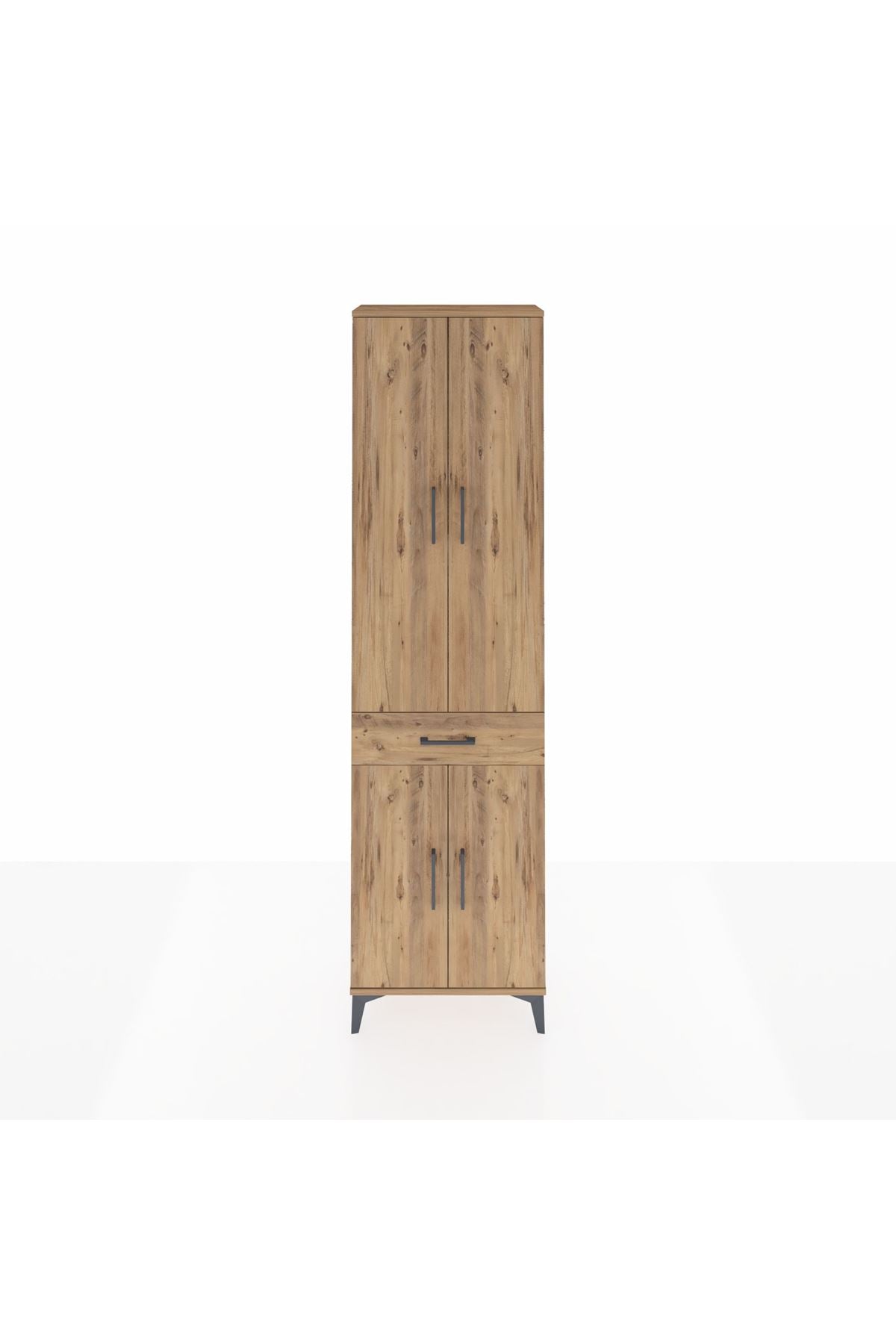 Arges Dolap 4 Raflı Tek Çekmeceli 4 Kapaklı 60x30x221 - S29M191V9A