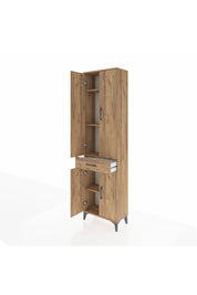 Arges Dolap 4 Raflı Tek Çekmeceli 4 Kapaklı 60x30x221 - S29M191V9A