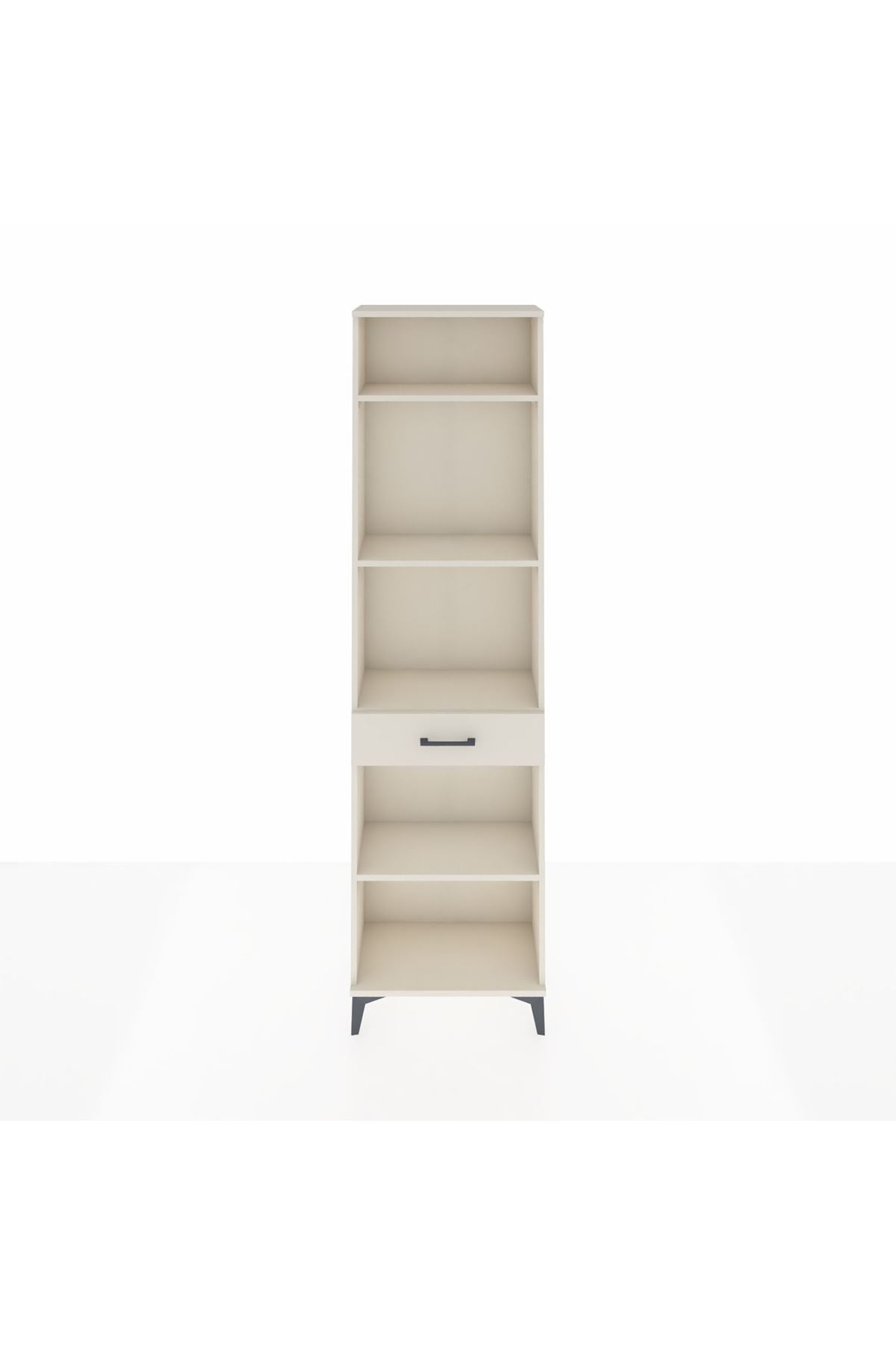 Arges Dolap 4 Raflı Tek Çekmeceli 60x30x221 - S29M192V1A