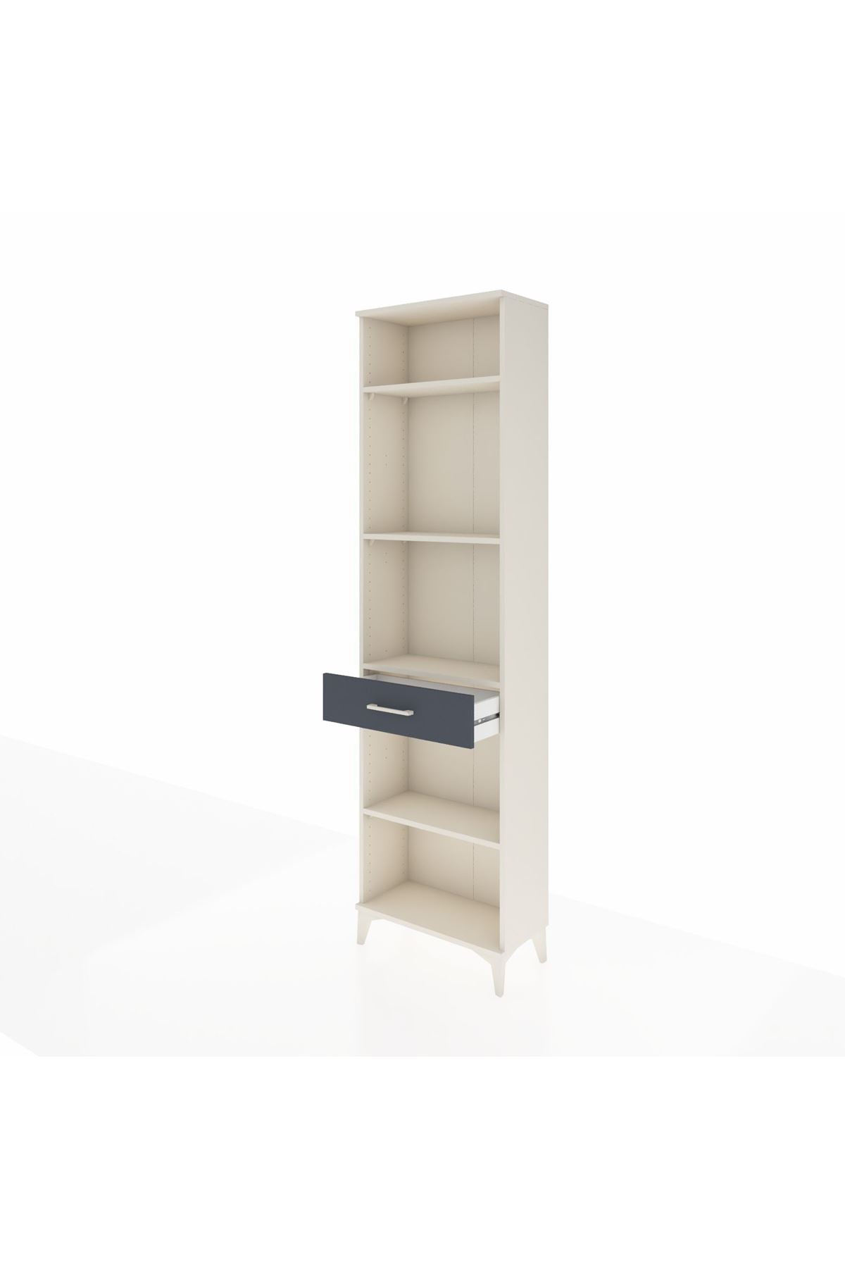 Arges Dolap 4 Raflı Tek Çekmeceli 60x30x221 - S29M192V2A