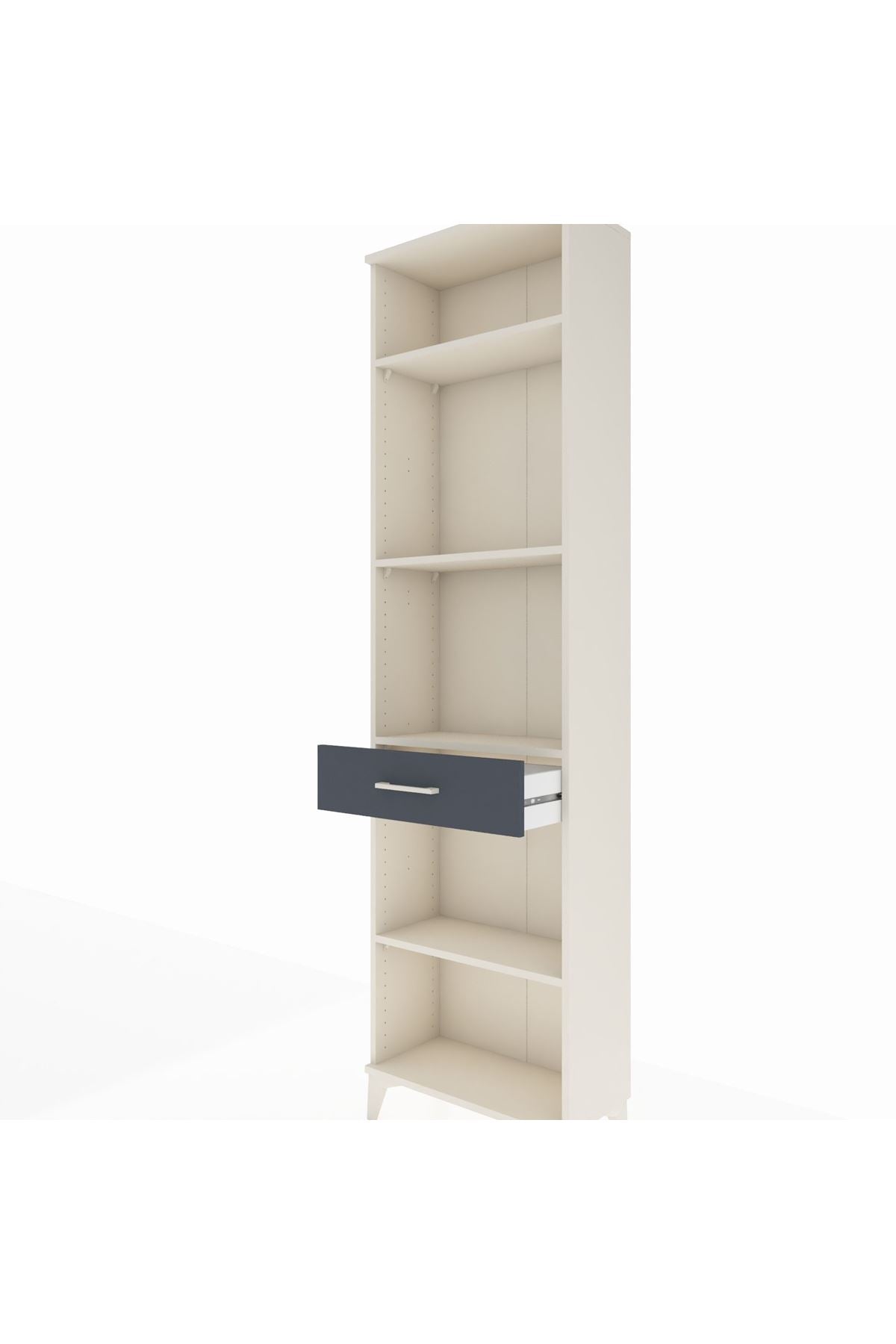 Arges Dolap 4 Raflı Tek Çekmeceli 60x30x221 - S29M192V2A