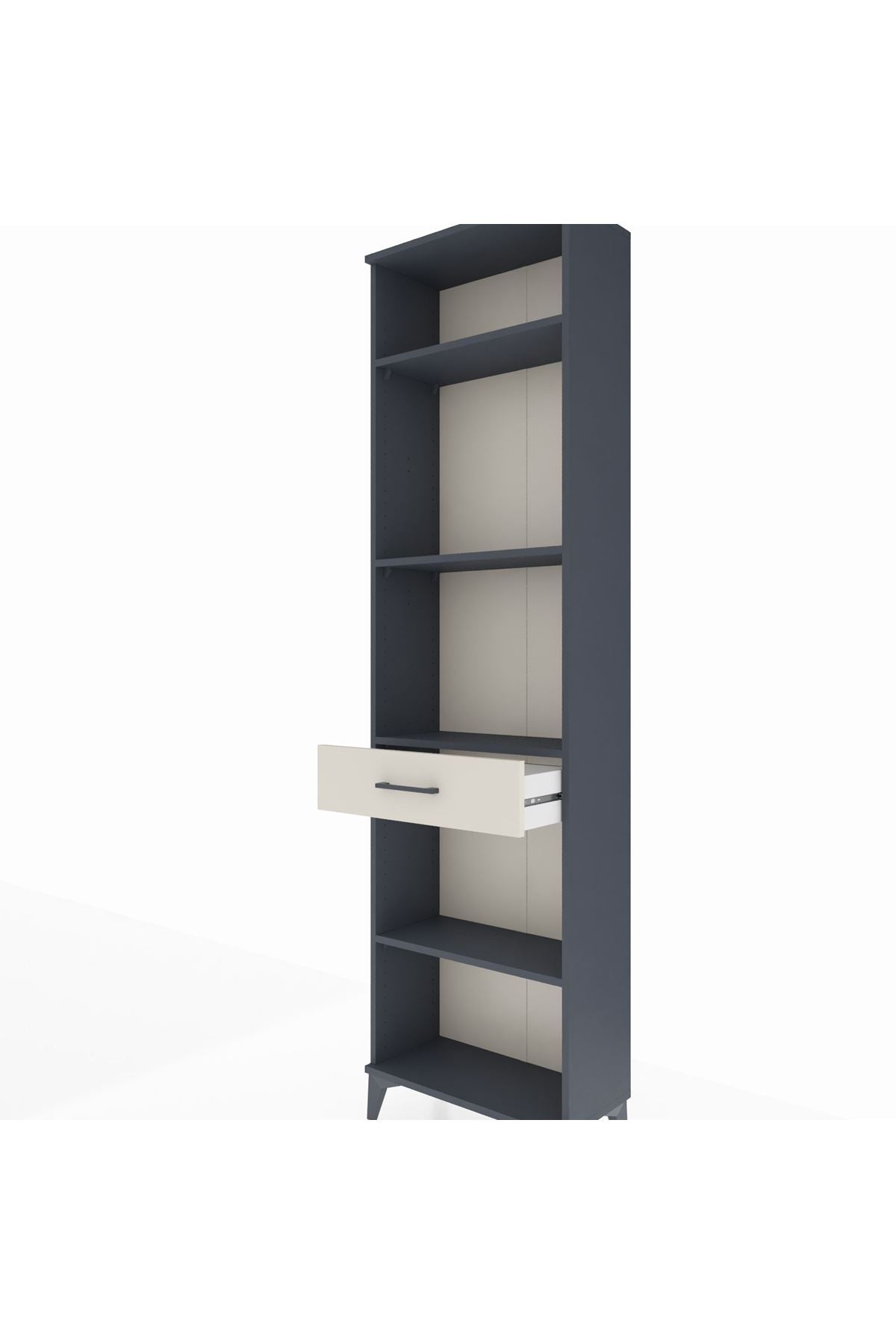 Arges Dolap 4 Raflı Tek Çekmeceli 60x30x221 - S29M192V4A