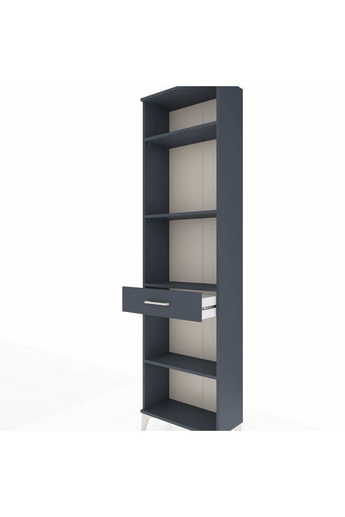 Arges Dolap 4 Raflı Tek Çekmeceli 60x30x221 - S29M192V5A