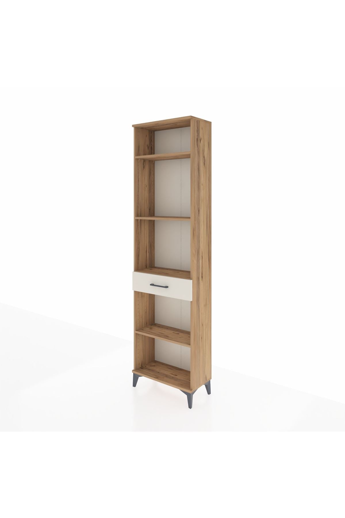 Arges Dolap 4 Raflı Tek Çekmeceli 60x30x221 - S29M192V7A