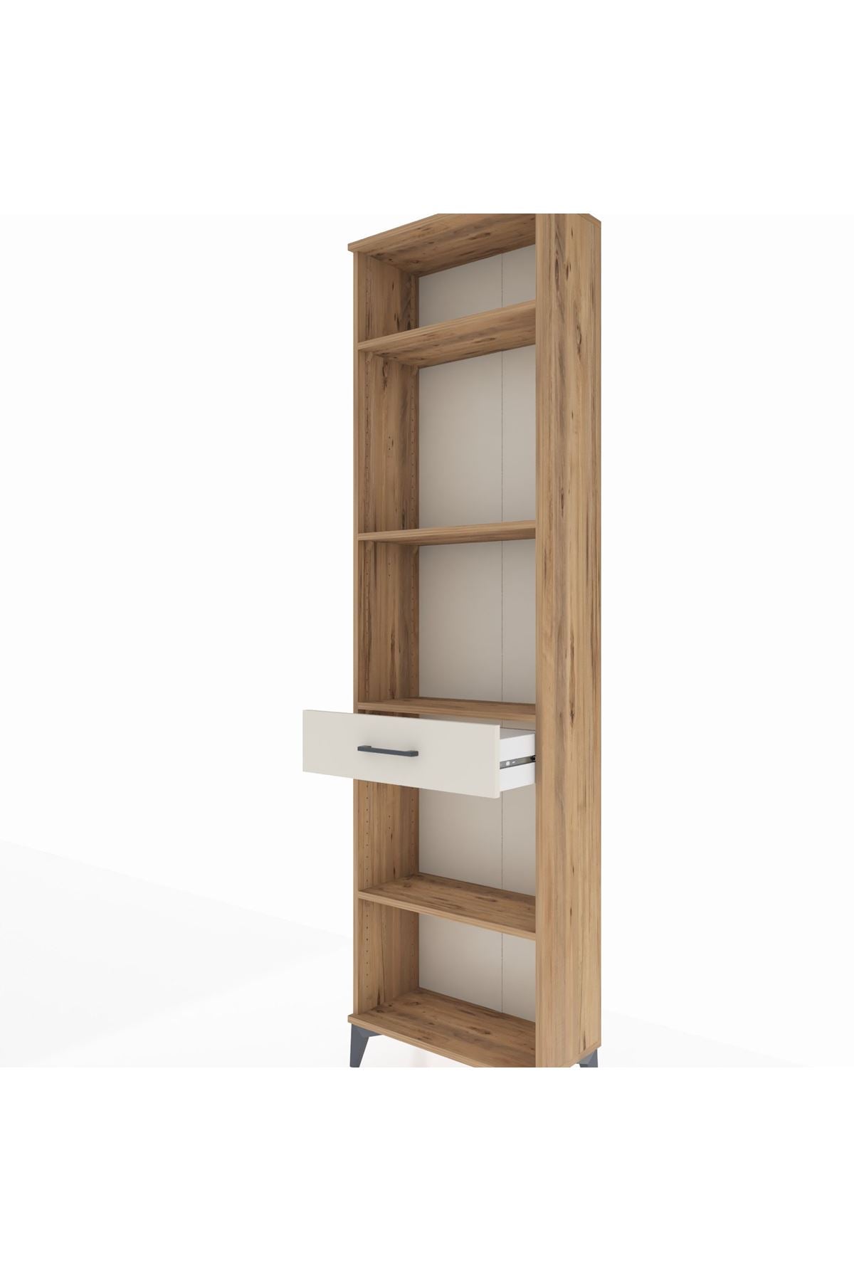 Arges Dolap 4 Raflı Tek Çekmeceli 60x30x221 - S29M192V7A