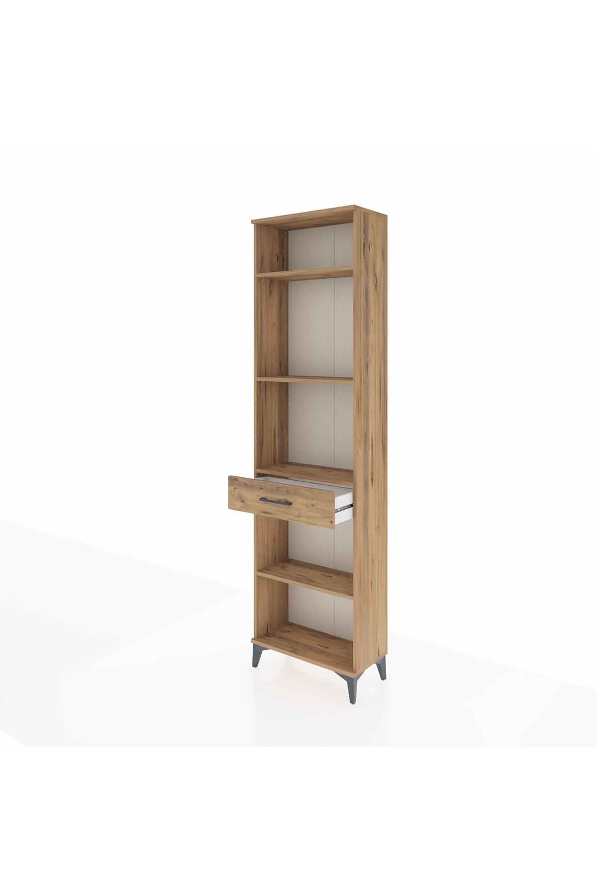 Arges Dolap 4 Raflı Tek Çekmeceli 60x30x221 - S29M192V9A