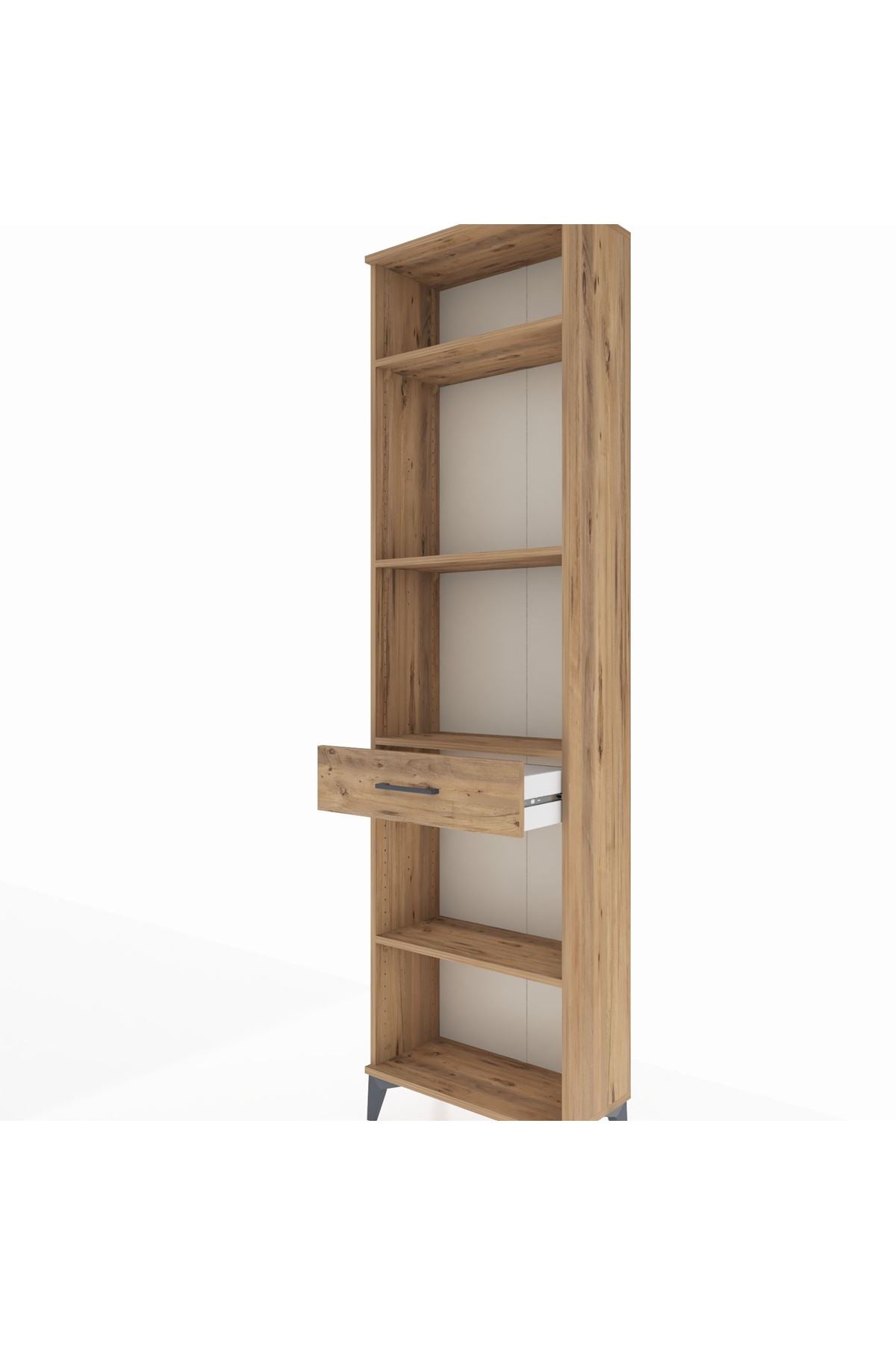 Arges Dolap 4 Raflı Tek Çekmeceli 60x30x221 - S29M192V9A