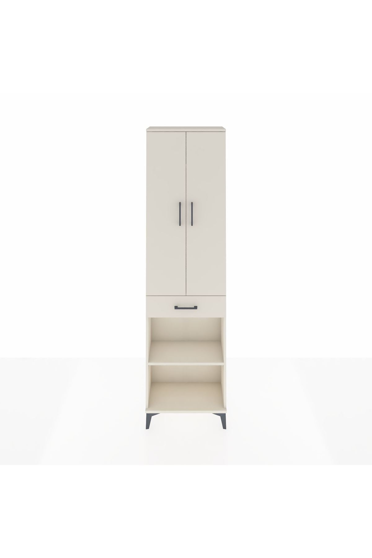 Arges Dolap 3 Raflı Tek Çekmeceli Tek Askılı 60x30x221 - S29M193V1A