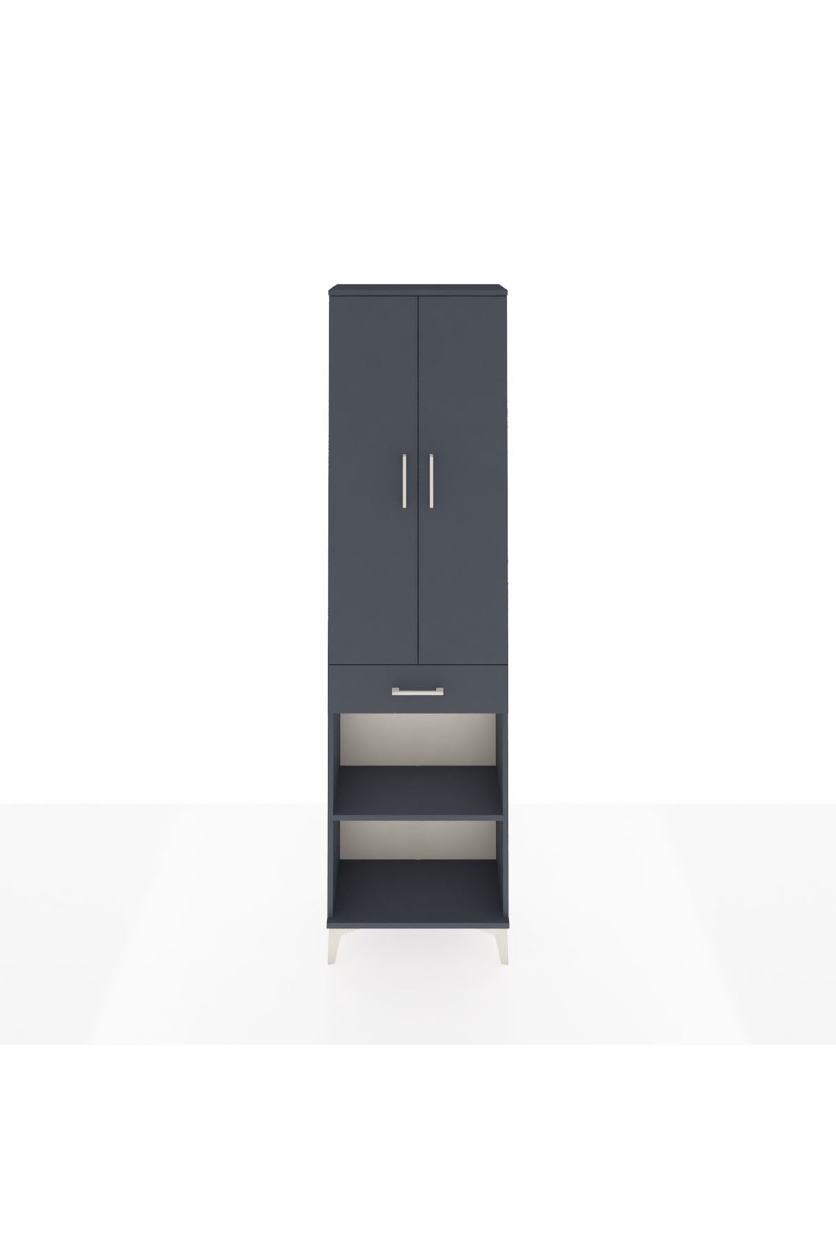 Arges Dolap 3 Raflı Tek Çekmeceli Tek Askılı 60x30x221 - S29M193V5A