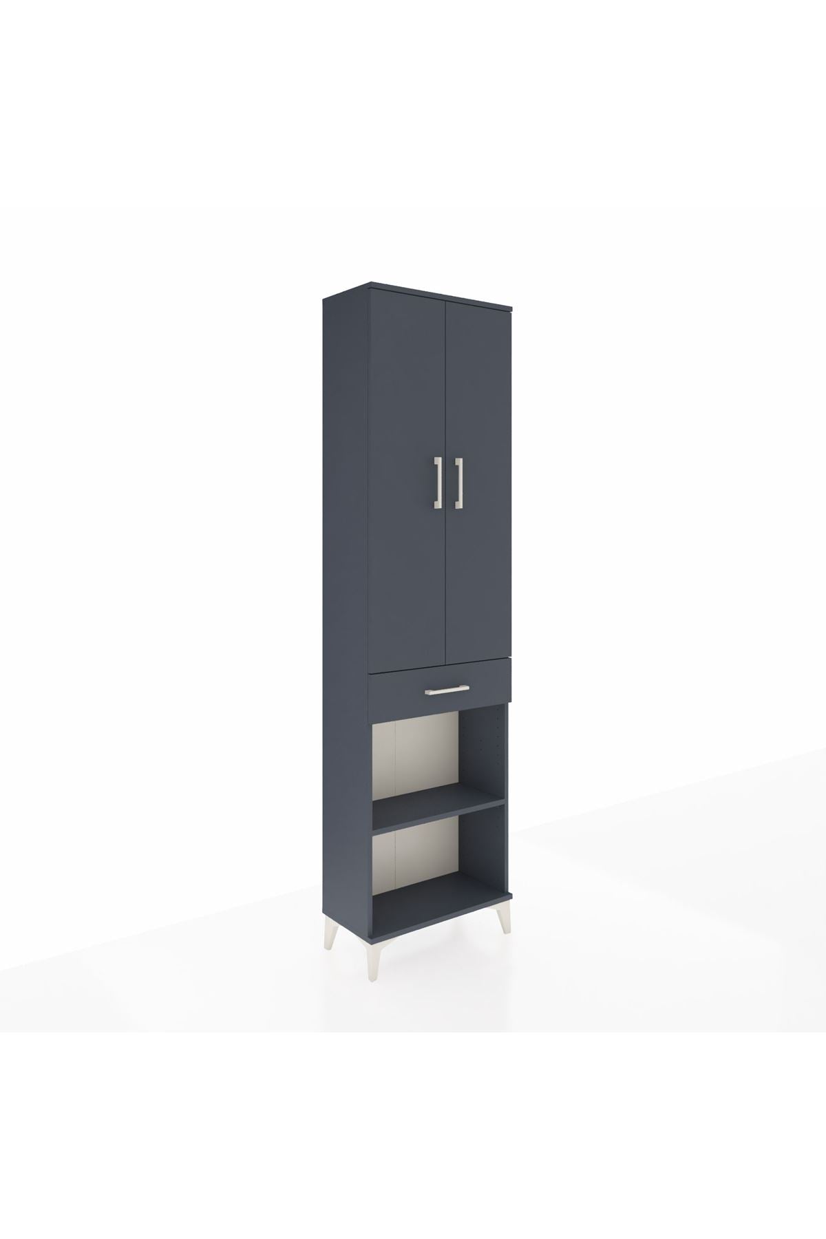 Arges Dolap 3 Raflı Tek Çekmeceli Tek Askılı 60x30x221 - S29M193V5A
