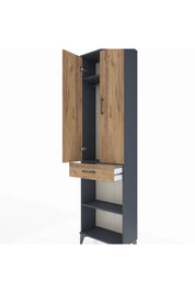Arges Dolap 3 Raflı Tek Çekmeceli Tek Askılı 60x30x221 - S29M193V6A