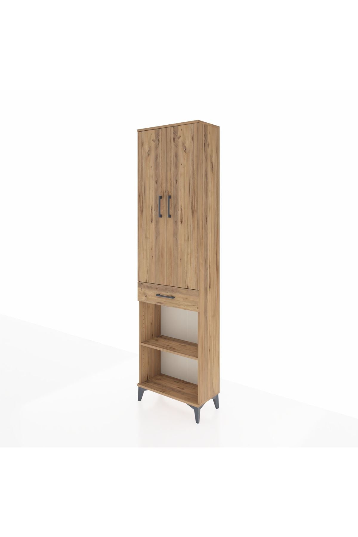 Arges Dolap 3 Raflı Tek Çekmeceli Tek Askılı 60x30x221 - S29M193V9A