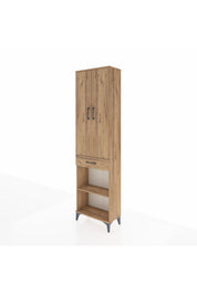 Arges Dolap 3 Raflı Tek Çekmeceli Tek Askılı 60x30x221 - S29M193V9A