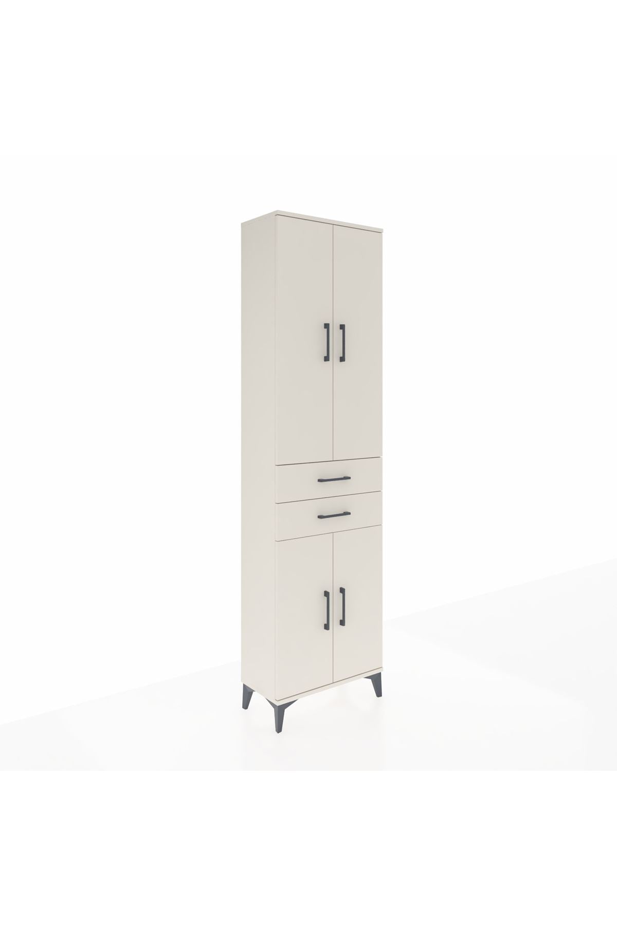 Arges Dolap 3 Raflı 2 Çekmeceli Tek Askılı 60x30x221 - S29M194V1A