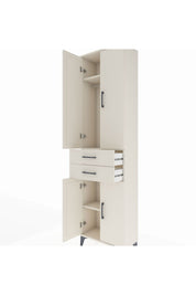 Arges Dolap 3 Raflı 2 Çekmeceli Tek Askılı 60x30x221 - S29M194V1A