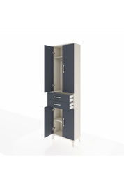 Arges Dolap 3 Raflı 2 Çekmeceli Tek Askılı 60x30x221 - S29M194V2A