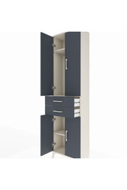 Arges Dolap 3 Raflı 2 Çekmeceli Tek Askılı 60x30x221 - S29M194V2A