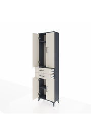 Arges Dolap 3 Raflı 2 Çekmeceli Tek Askılı 60x30x221 - S29M194V4A