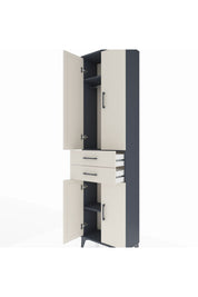 Arges Dolap 3 Raflı 2 Çekmeceli Tek Askılı 60x30x221 - S29M194V4A