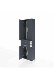 Arges Dolap 3 Raflı 2 Çekmeceli Tek Askılı 60x30x221 - S29M194V5A