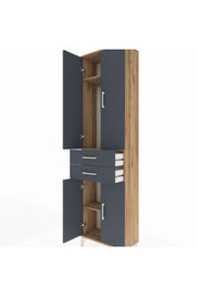 Arges Dolap 3 Raflı 2 Çekmeceli Tek Askılı 60x30x221 - S29M194V8A