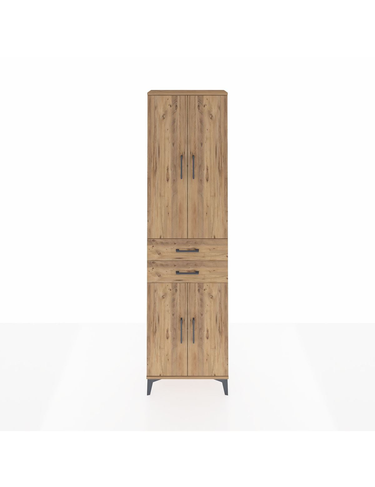 Arges Dolap 3 Raflı 2 Çekmeceli Tek Askılı 60x30x221 - S29M194V9A