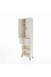 Arges Dolap 3 Raflı 2 Çekmeceli Tek Askılı 60x30x221 - S29M195V1A