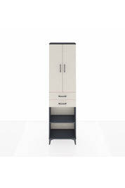 Arges Dolap 3 Raflı 2 Çekmeceli Tek Askılı 60x30x221 - S29M195V4A