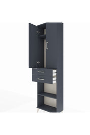 Arges Dolap 3 Raflı 2 Çekmeceli Tek Askılı 60x30x221 - S29M195V5A