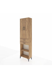 Arges Dolap 3 Raflı 2 Çekmeceli Tek Askılı 60x30x221 - S29M195V9A