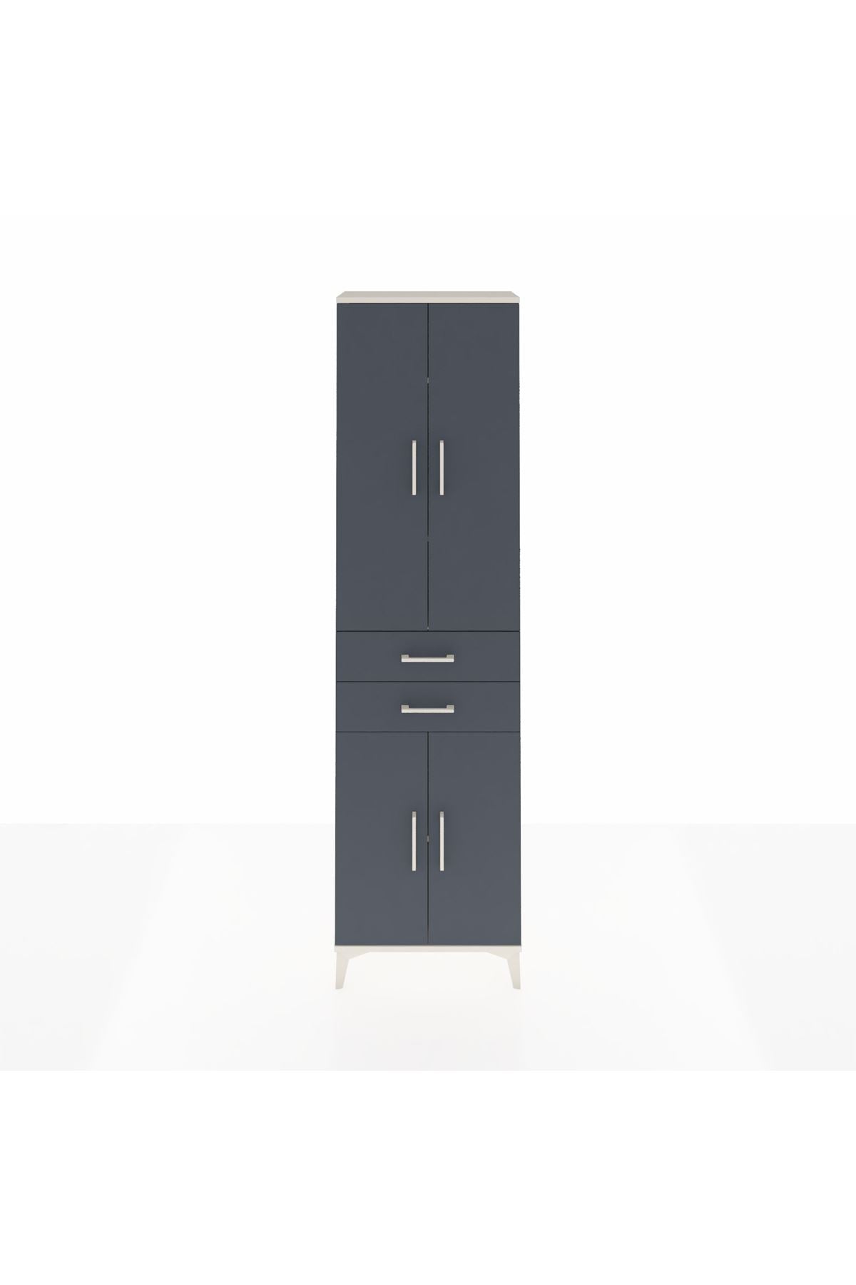 Arges Dolap 4 Raflı 2 Çekmeceli 4 Kapaklı 60x30x221 - S29M196V2A