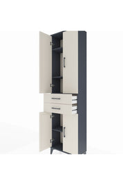Arges Dolap 4 Raflı 2 Çekmeceli 4 Kapaklı 60x30x221 - S29M196V4A