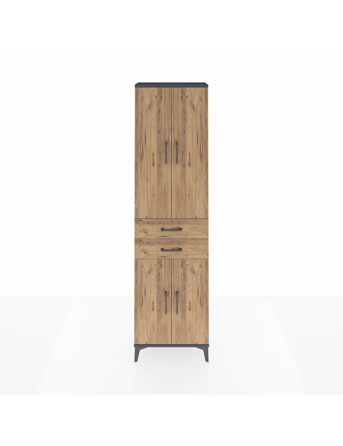 Arges Dolap 4 Raflı 2 Çekmeceli 4 Kapaklı 60x30x221 - S29M196V6A