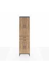 Arges Dolap 4 Raflı 2 Çekmeceli 4 Kapaklı 60x30x221