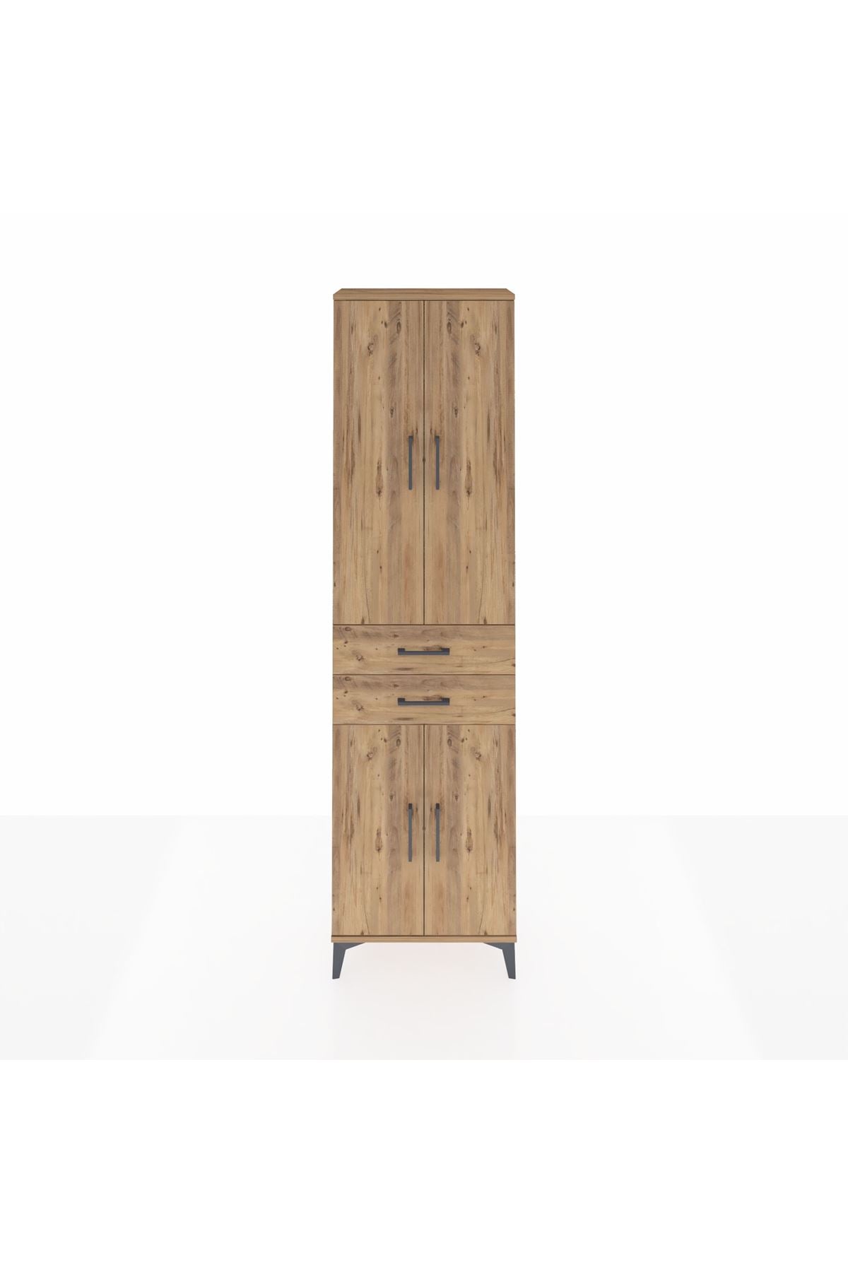 Arges Dolap 4 Raflı 2 Çekmeceli 4 Kapaklı 60x30x221 - S29M196V9A