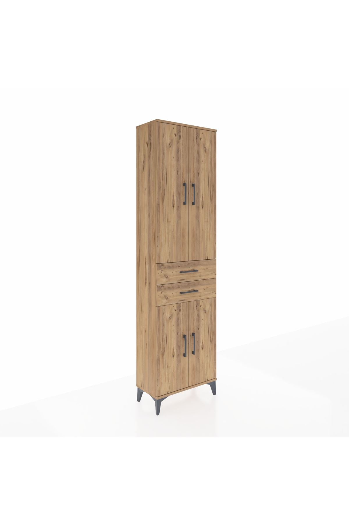 Arges Dolap 4 Raflı 2 Çekmeceli 4 Kapaklı 60x30x221 - S29M196V9A