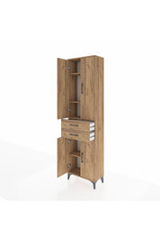 Arges Dolap 4 Raflı 2 Çekmeceli 4 Kapaklı 60x30x221 - S29M196V9A