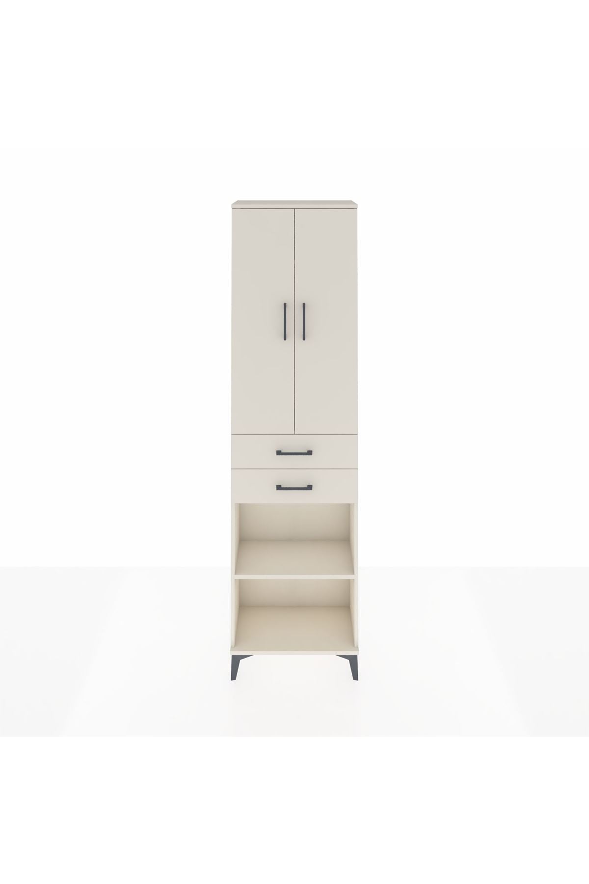 Arges Dolap 4 Raflı 2 Çekmeceli 2 Kapaklı 60x30x221 - S29M197V1A