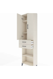 Arges Dolap 4 Raflı 2 Çekmeceli 2 Kapaklı 60x30x221 - S29M197V1A