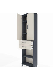 Arges Dolap 4 Raflı 2 Çekmeceli 2 Kapaklı 60x30x221 - S29M197V4A