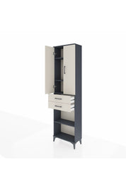 Arges Dolap 4 Raflı 2 Çekmeceli 2 Kapaklı 60x30x221 - S29M197V4A