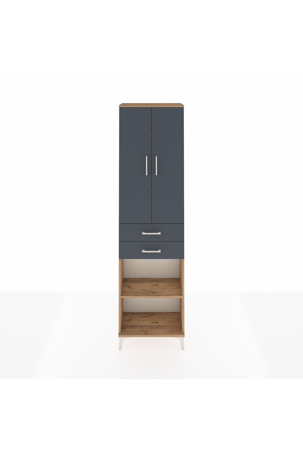 Arges Dolap 4 Raflı 2 Çekmeceli 2 Kapaklı 60x30x221 - S29M197V8A