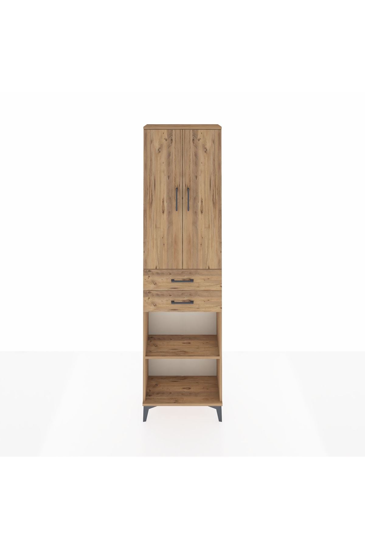 Arges Dolap 4 Raflı 2 Çekmeceli 2 Kapaklı 60x30x221 - S29M197V9A