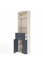 Arges Dolap 4 Raflı 2 Çekmeceli 2 Kapaklı 60x30x221 - S29M198V2A