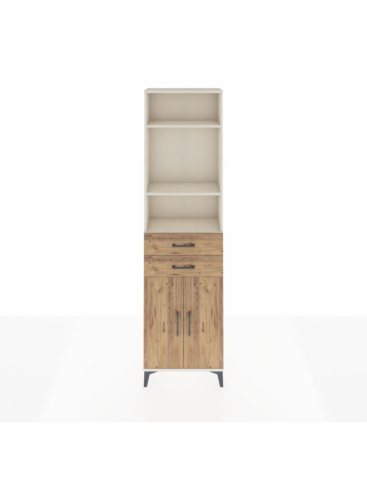 Arges Dolap 4 Raflı 2 Çekmeceli 2 Kapaklı 60x30x221 - S29M198V3A
