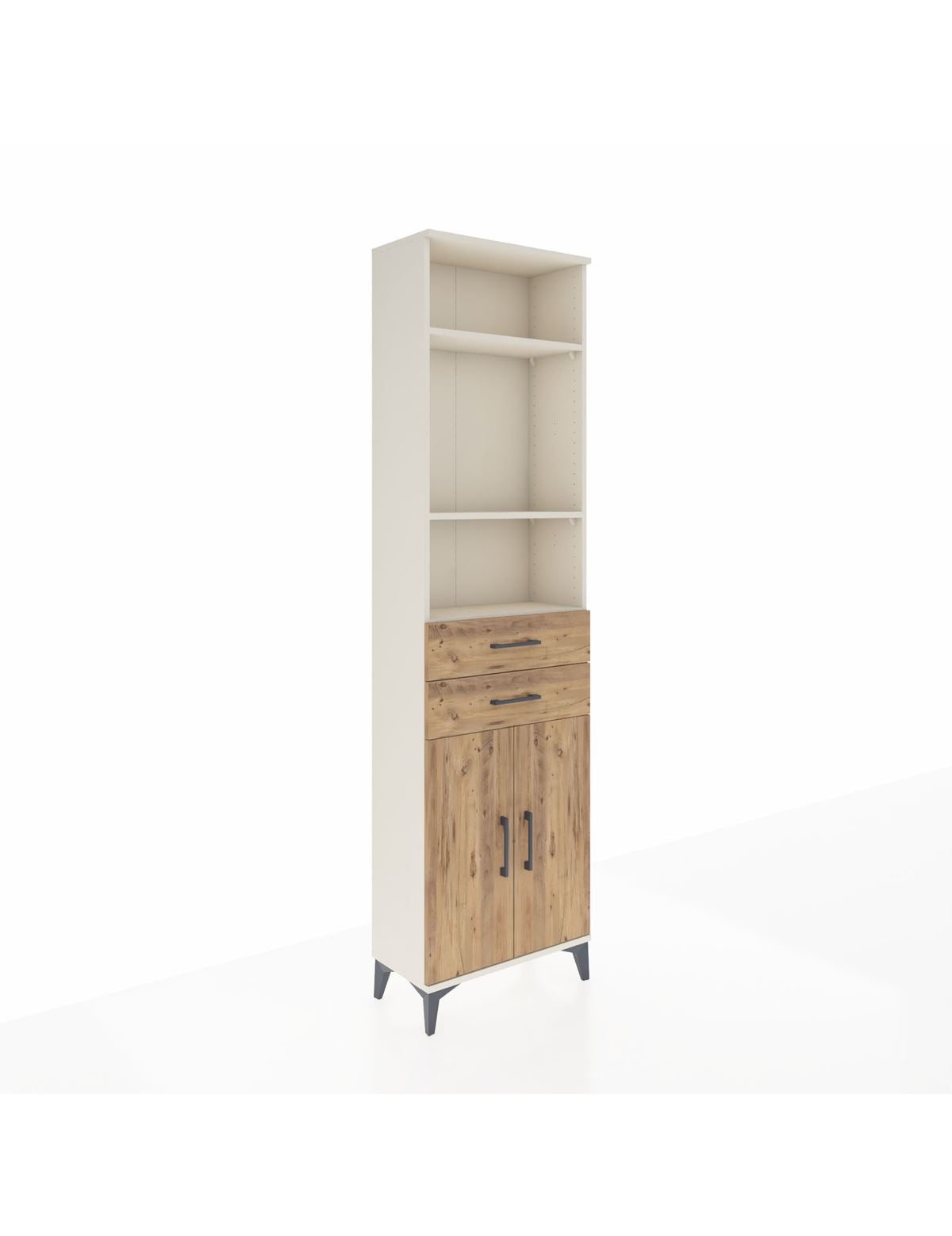 Arges Dolap 4 Raflı 2 Çekmeceli 2 Kapaklı 60x30x221 - S29M198V3A