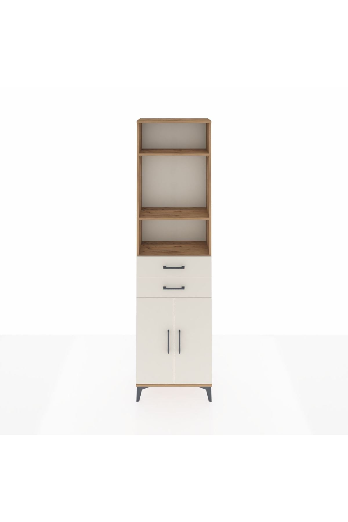 Arges Dolap 4 Raflı 2 Çekmeceli 2 Kapaklı 60x30x221 - S29M198V7A