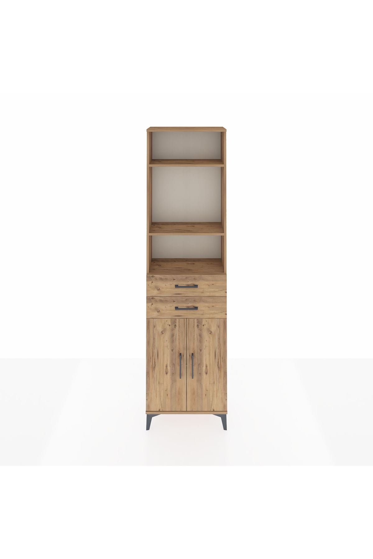Arges Dolap 4 Raflı 2 Çekmeceli 2 Kapaklı 60x30x221 - S29M198V9A