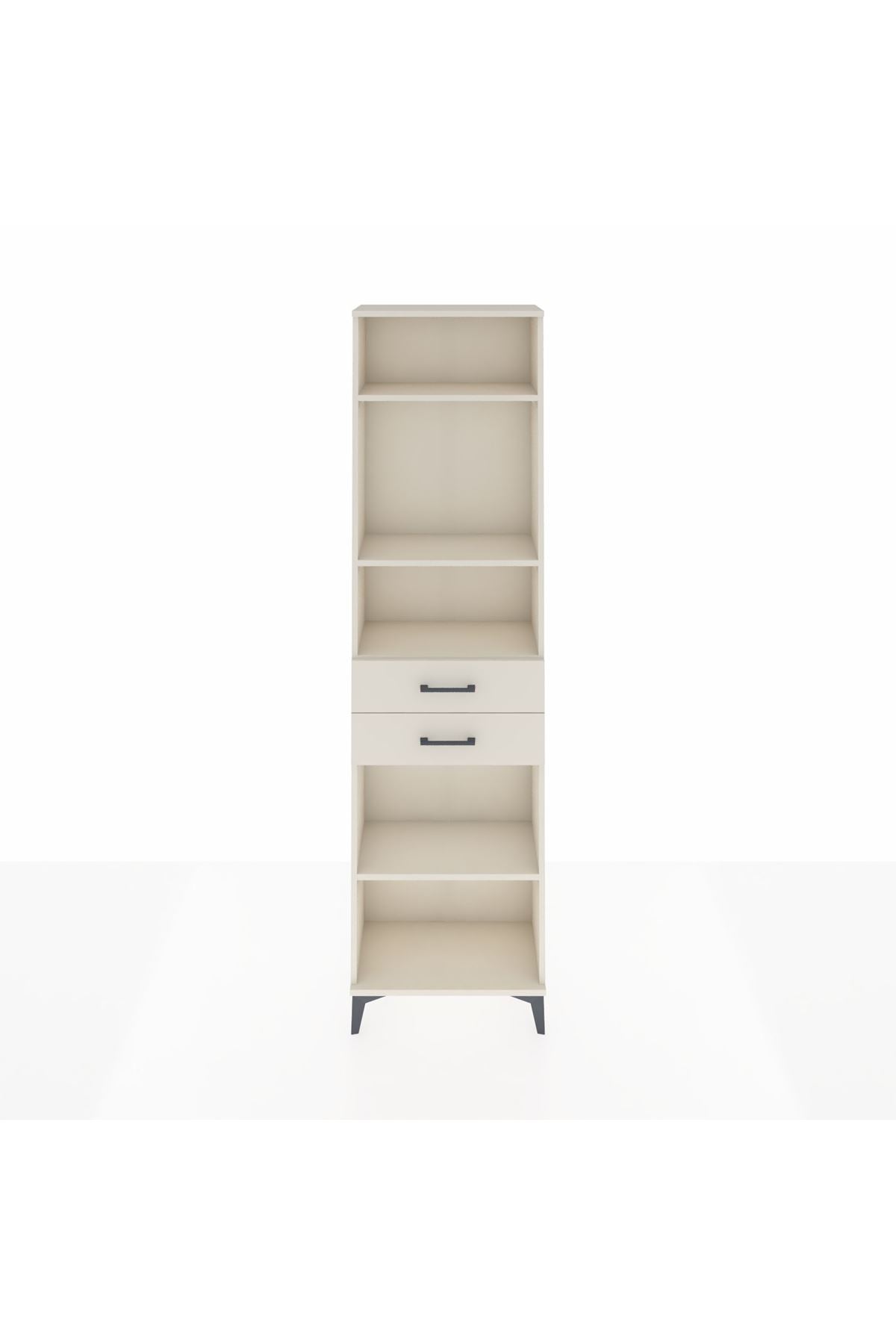 Arges Dolap 4 Raflı 2 Çekmeceli 60x30x221 - S29M199V1A