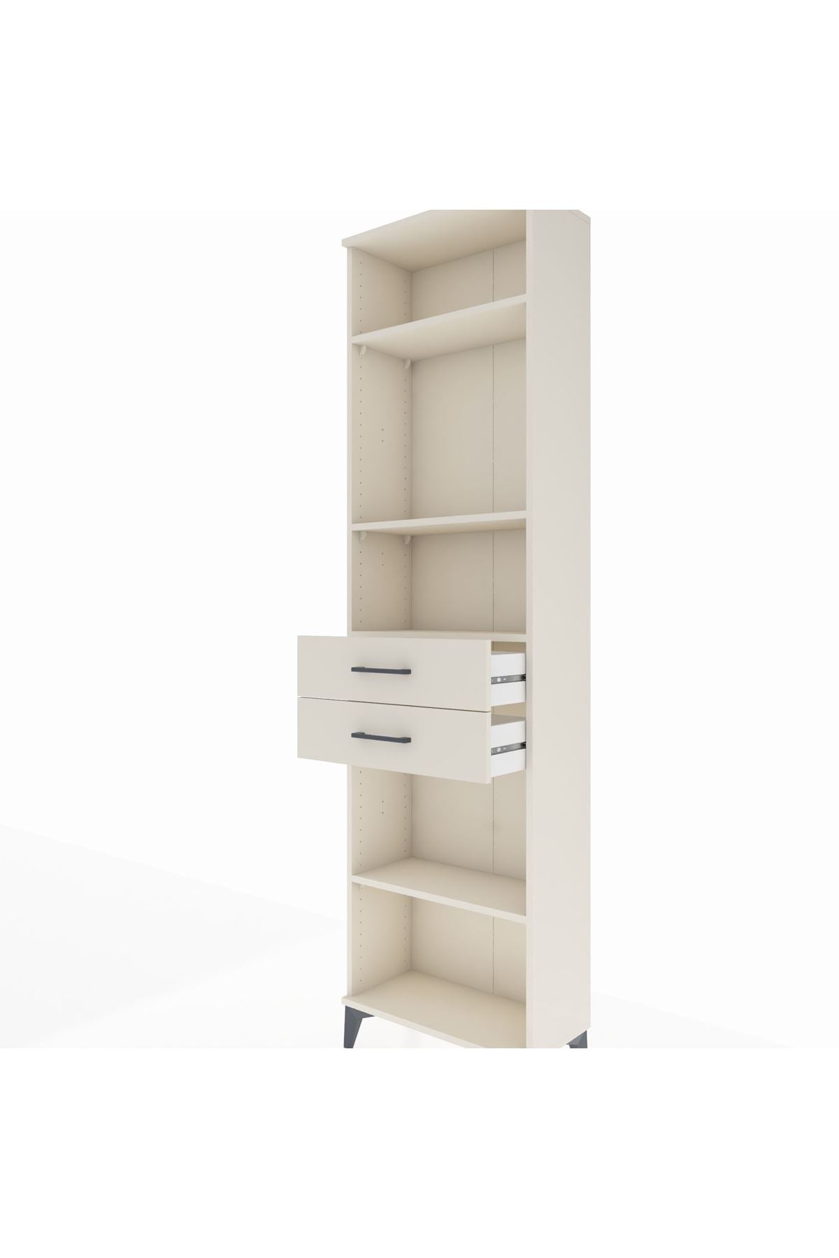 Arges Dolap 4 Raflı 2 Çekmeceli 60x30x221 - S29M199V1A